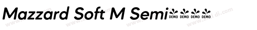 Mazzard Soft M Semi字体转换